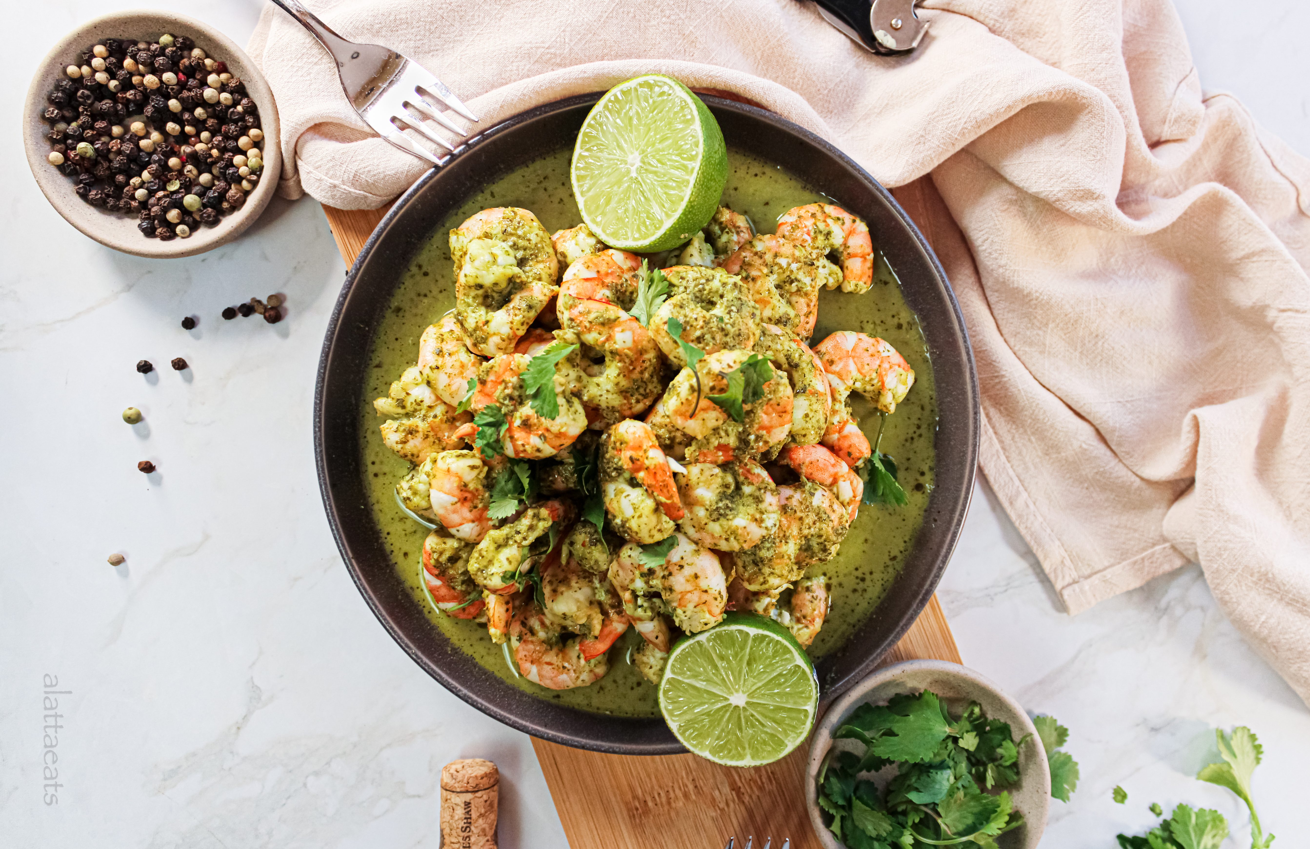 Oven-Baked Cilantro Lime Shrimp